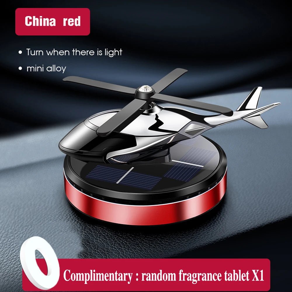 Solar Car Air Freshener Helicopter Propeller Fragrance Supplies Interior Accessories Flavoring Original Perfume Diffuser Decor - Limited time Finds