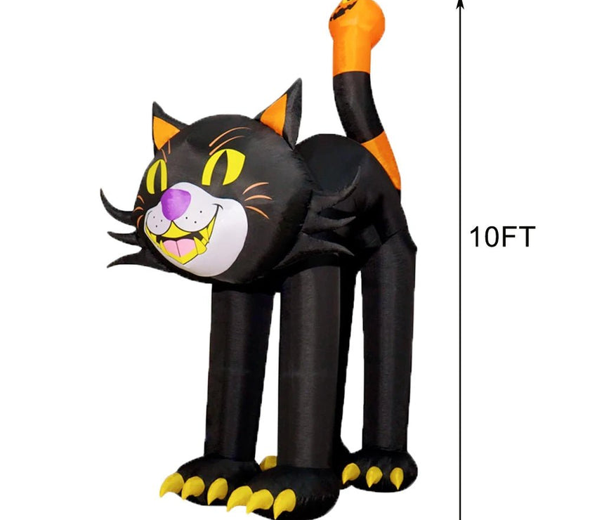 Halloween Black Cat Inflatable Decor - Limited time Finds