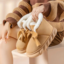 2024 New Winter Warm Slippers Women Home Floor Shoes Soft Plush Lace - up Female Indoor Street Snow Boots Girls Platform Footwear - Limited time Finds