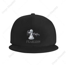 Unisex Baseball Cap Funny Chess Cotton Flat Hat Adjustable Casual Sports & Outdoors Caps Black - Limited time Finds