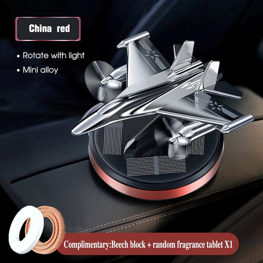 Car Air Freshener Solar Fighter Propeller Flavoring Fragrance Decoration Car Interior Accessories Men And Women Perfume Diffuser - Limited time Finds