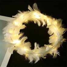 LED Feather Wreath Crown Headband Light Up Feather Headband Luminous Headdress Perfect for Parties & Festivals - Limited time Finds