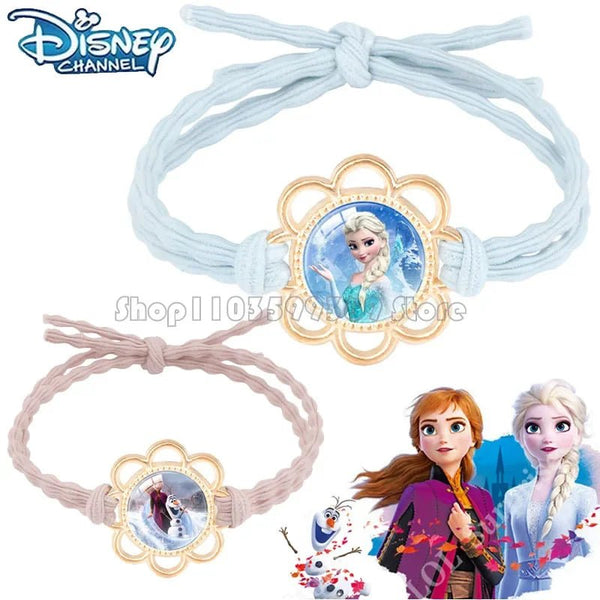 Frozen Hair Accessories Disney Cartoon Rubber Band Children Cartoon Hair Cord Accessories with High Elasticity Hair Accessories - Limited time Finds