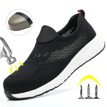 Summer Mesh Lightweight Work Sneakers Steel Toe Men Women Work Safety Shoes Breathable Construction Shoes Work Boots Footwear - Limited time Finds