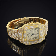 Hip Hop Iced Out Square Sparkling Quartz Watches Men Women Bling Full Rhinestone Fashion Rapper Watches High Quality Jewelry - Limited time Finds