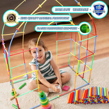 STEM Construction Toys 800 Pieces Straw Toys Plastic Indoor and Outdoor Toys Building Blocks Toys Educational Montessori Toy - Limited time Finds