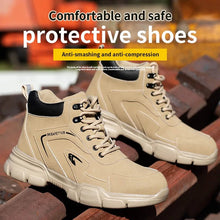 Winter Plush Work Boots For Men Ankle Anti - smash Anti - puncture Safety Shoes Steel Toe Protective Male Footwear Indestructible - Limited time Finds