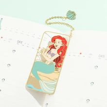 Disney Princess Bookmark - Beautiful Mermaid Brass Bookmark, Couple Gift Collection, Office Supplies, School Supplies - Limited time Finds