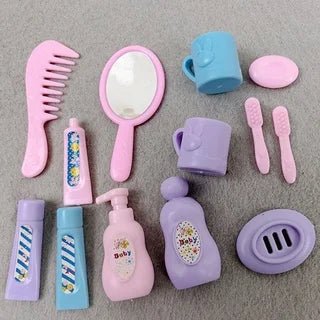 22 Pcs Doll Accessories=1 Suitcase+1 Laptop +12 Wash Accessories+8 Life Accessories for Barbie 11.5inch Doll Freeshipping - Limited time Finds