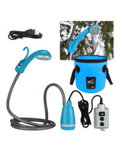 Portable Camping Shower Outdoor Camping Shower Pump Rechargeable Shower Head for Camping Hiking Traveling Bathing Pet Cleaning - Limited time Finds