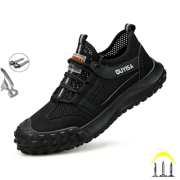 Work Sneakers Steel Toe Shoes Men Safety Shoes Puncture - Proof Work Shoes Boots Indestructible Male Footwear Security Boots - Limited time Finds