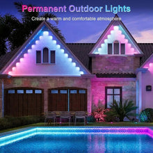 Outdoor Lights 90 LED Eaves Lights Smart Eaves String RGB Lights Full House Ambient Lighting Halloween Decorations Outside - Limited time Finds