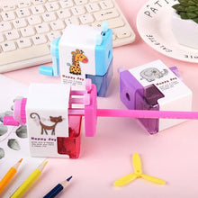 2023 New Kawaii Cartoon Mechanical Pencil Sharpener ABS Material Escolar Papelaria Office School Supplies 97BF School Supplies - Limited time Finds