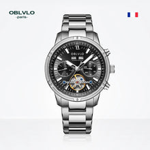 OBLVLO Automatic Watches Steel Mechanical Watches Tourbillon Watches For Men Super Luminous Watches Waterproof CM - T - Limited time Finds