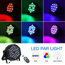 U'King 2PCS Party Light Par Light 36 LEDs RGB DMX Stage Effect Lighting Stage Flat Par Lighting DJ Lights Disco Lights Wedding - Limited time Finds