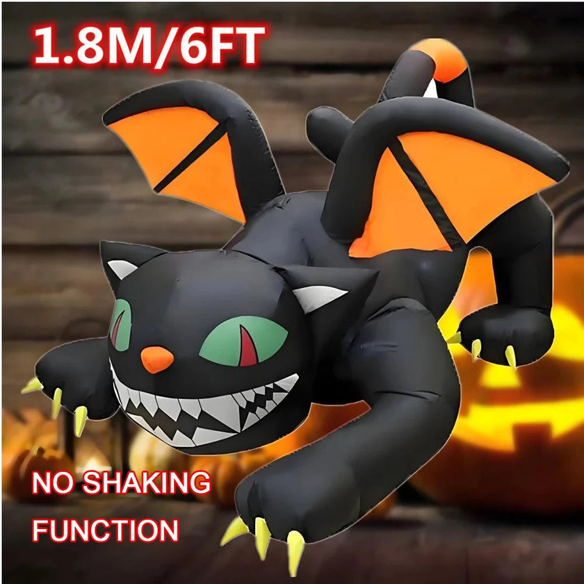 7FT Black Cat Halloween Inflatable Decoration - Limited time Finds