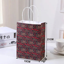 Valentine's Day Bag with Handles Paper Holiday Party Gift Bag Valentine's Day Party Favors Wrap Valentine's Day Party Supplies - Limited time Finds