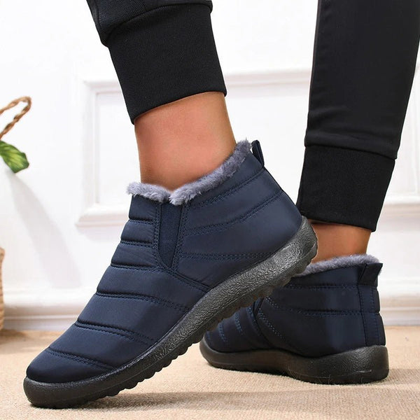 Snow Warm Boots Men Flat Sneakers Winter Men's Comfortable Men Shoes Couple Waterproof Ankle Boots Footwear Men's Work Shoes - Limited time Finds