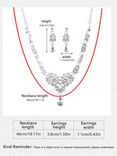 Itacazzo Bride Wedding Classic Necklace Earring Set Exquisite and Elegant for Ladies Suitable for Party Festivals - Limited time Finds