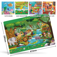 Search and Find Cards for Preschool Learning Education for Preschool Children Reusable Activity Mats Books - Limited time Finds