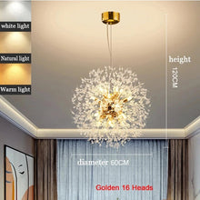 Modern Dandelion LED Lighting Pendant Lights Living Room Dining Room Bedroom pendant Lights Starry Fireball Lighting Fixtures - Limited time Finds