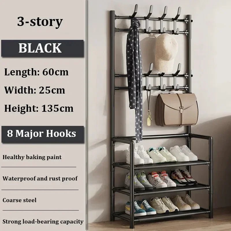 Clothes Hanger Multi - ayer Shoe Rack Doorway Hangers Shoe Shelf Coat Rack Storage Clothing Indoor Storage Furniture Hat Hangers - Limited time Finds