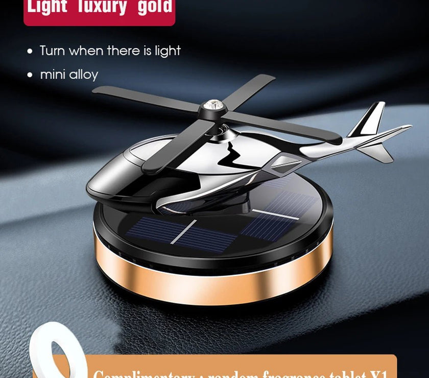 Solar Car Air Freshener Helicopter Propeller Fragrance Supplies Interior Accessories Flavoring Original Perfume Diffuser Decor - Limited time Finds