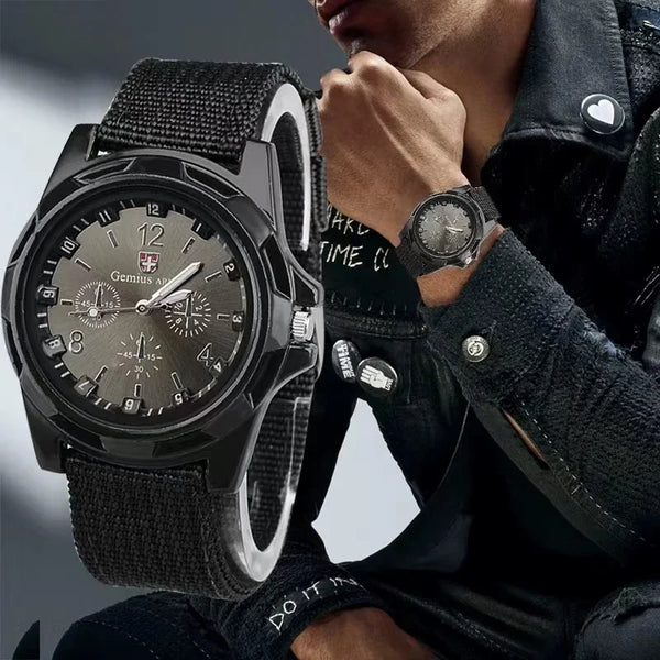 Men Band High Quality Quartz Movement Men Sports Watch Casual Wristwatches Outdoors Men Aviator Watches Men's Watch - Limited time Finds