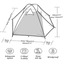 Camping Tent 2Person,Waterproof & Windproof Lightweight Backpacking Tent Suitable for Outdoor,Hiking,Camping, Mountaineering - Limited time Finds