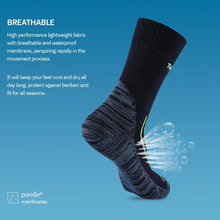 Men Sports Socks Waterproof Cycling Fishing Hiking Snowboarding Thermal Winter Sock Footwear Mid Calf PORELLE MEMBRANES Outdoors - Limited time Finds