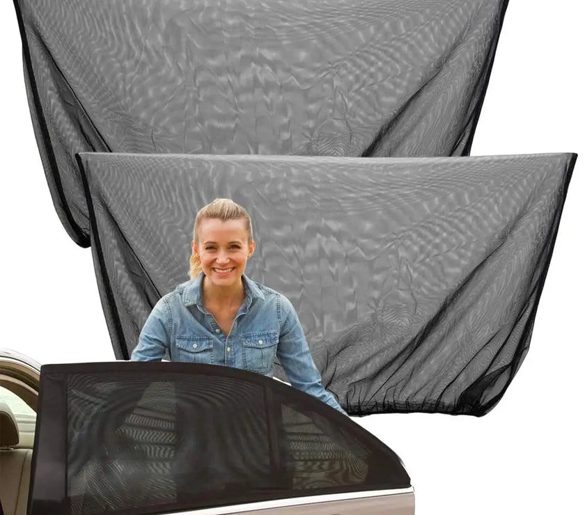 Car Sunshade Curtains Universal Side Window Shades SUV Curtains Protection Repellent Mosquito Mesh Net Sunshade Auto Accessories - Limited time Finds