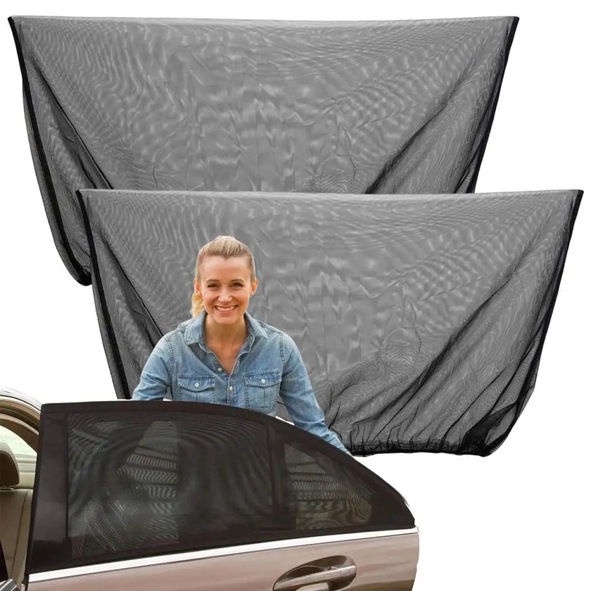 Car Sunshade Curtains Universal Side Window Shades SUV Curtains Protection Repellent Mosquito Mesh Net Sunshade Auto Accessories - Limited time Finds