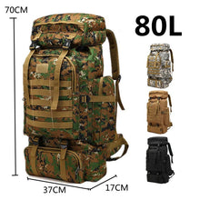 Men's 80L Large Hiking Mountaineering Backpack Climbing Hiking Backpack Camping Backpack Sport Outdoor Rucksack Bag - Limited time Finds