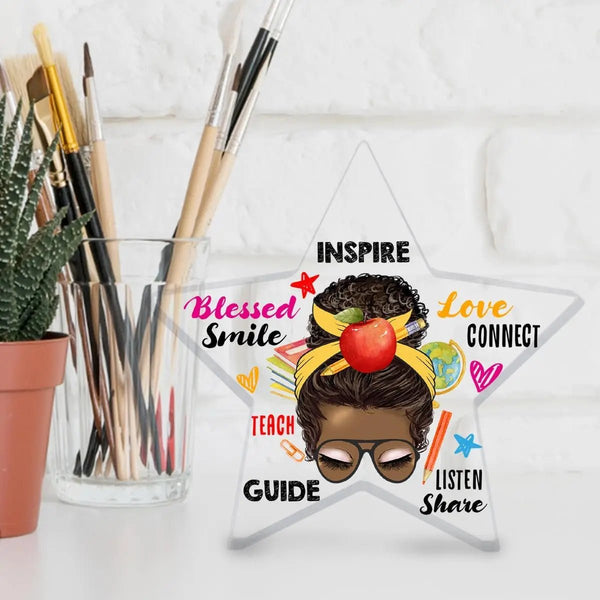 Black Teacher Appreciation Gifts for Women, African American Teacher Birthday Christmas Gifts Teacher's Day Thank You Gifts - Limited time Finds