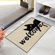 1Pc Cat Pattern Welcome Mat Dirt Resistant Indoor Outdoor Floor Rug Washable Home Decore Carpet Bedroom Bathroom Kitchen Balcony - Limited time Finds