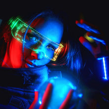 Newly Upgraded Seven Color LED Luminous Glasses Birthday Parties Bars Music Festivals Christmas and Science Fiction Glassesv - Limited time Finds