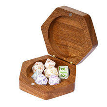 Wooden Dice Case, Storage Box, for 16mm D&D Dice, High Quality Dice Holder, Wooden Chest with Magnetic Lid, For Tabletop Games - Limited time Finds