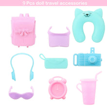 22 Pcs Doll Accessories=1 Suitcase+1 Laptop +12 Wash Accessories+8 Life Accessories for Barbie 11.5inch Doll Freeshipping - Limited time Finds