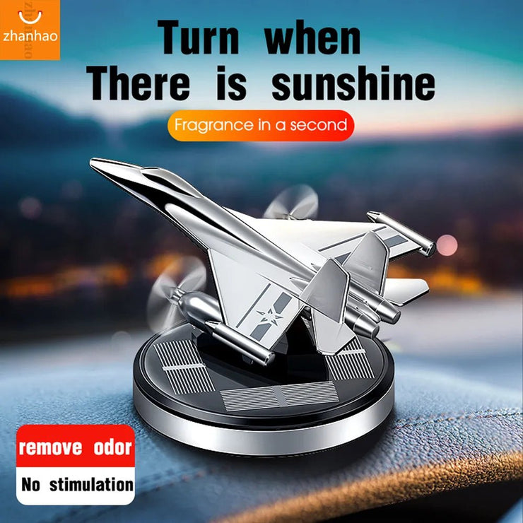 Car Air Freshener Solar Fighter Propeller Flavoring Fragrance Decoration Car Interior Accessories Men And Women Perfume Diffuser - Limited time Finds