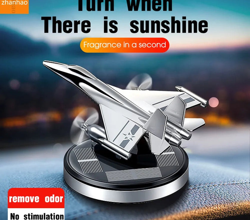 Car Air Freshener Solar Fighter Propeller Flavoring Fragrance Decoration Car Interior Accessories Men And Women Perfume Diffuser - Limited time Finds