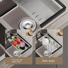 Luxury Stainless Steel Kitchen Sink Vegetable Wash Basin for Home Fixture with Kitchen Faucet Drain Accessories Kitchen Sink - Limited time Finds