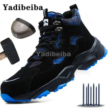 Steel Toe Work Boots Men Safety Shoes 2024 Indestructible Men Safety Boots Male Anti - Smash Work Shoes Sneakers Footwear High Top - Limited time Finds