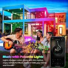 Outdoor Lights 90 LED Eaves Lights Smart Eaves String RGB Lights Full House Ambient Lighting Halloween Decorations Outside - Limited time Finds