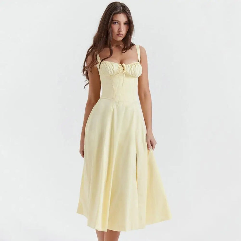 Elegant Low-cut Backless Party Dress - Limited time Finds