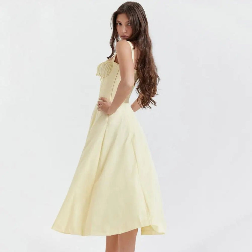 Elegant Low-cut Backless Party Dress - Limited time Finds