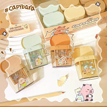 Office supplies school equipment kawaii stationery items School supplies cute capybara pencil sharpener for child - Limited time Finds