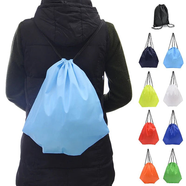 Foldable Waterproof Sports Bag Fitness Backpack Drawstring Shop Pocket Hiking Camping Swimming Storage Sports Bags Outdoors Part - Limited time Finds