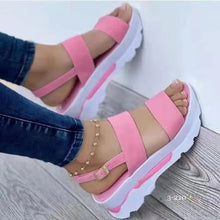 Women's Wedges Sandals Summer New Woman Low Platform Shoes Sandals Heeled Fashion Shoes Female Footwear Wedges Shoes - Limited time Finds