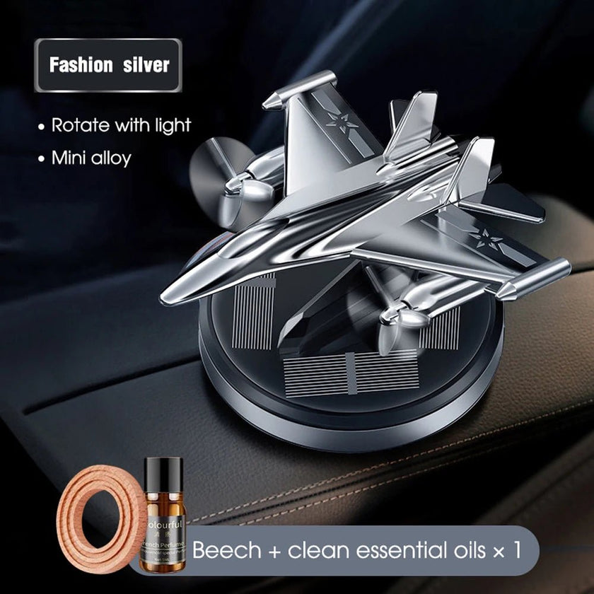 Car Air Freshener Solar Fighter Propeller Flavoring Fragrance Decoration Car Interior Accessories Men And Women Perfume Diffuser - Limited time Finds