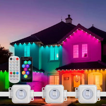 Home Background Lighting Permanent Outdoor Lights Smart RGBIC Eaves LED Lights Festival Flashing Lighting Fairy String - Limited time Finds